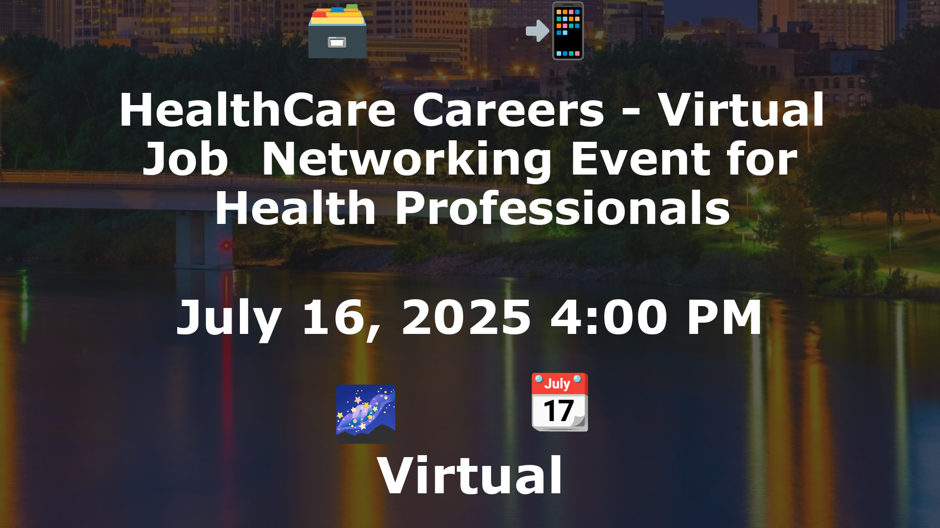 HealthCare Careers - Virtual Job  Networking Event for Health Professionals event image